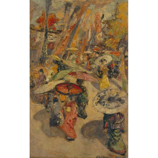 Edward Atkinson Hornel - Street Scene Tokyo.webp