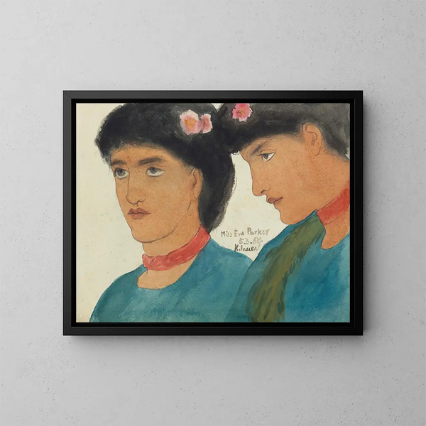 Mademoiselle Eva Parker Kilauea, Hawaiiaanse eilanden - Edward Clifford — ingelijst kunstwerk aan de muur