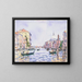 Middag in Venetië op het Groot Kanaal - Edward Darley Boit — ingelijst kunstwerk aan de muur