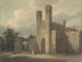 Ingang van het klooster van Sint-Augustinus in Canterbury - Edward Dayes — weergave van het kunstwerk