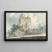 Kasteel van Hedingham Essex - Edward Dayes — ingelijst kunstwerk aan de muur