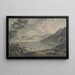 Landschap van Meer - Edward Dayes — ingelijst kunstwerk aan de muur