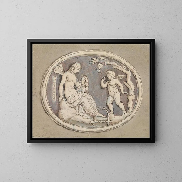Pamphilie - Edward Francis Burney — ingelijst kunstwerk aan de muur