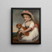 Portrait of Sophy Elizabeth Burney, daughter of Charles Rousseau Burney Esq. - Edward Francis Burney — framed artwork on a wall