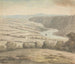 Landschap met rivier en boten - Edward Francis Burney — weergave van het kunstwerk