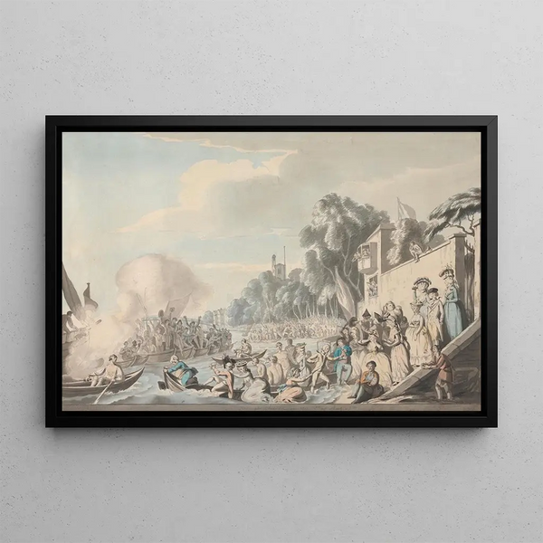 Edward Francis Burney - View at Chelsea of the Annual Sculling Race for Doggetts Coat and Badge.webp