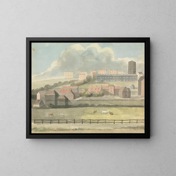 Uitzicht op Margate - Edward Francis Burney — ingelijst kunstwerk aan de muur