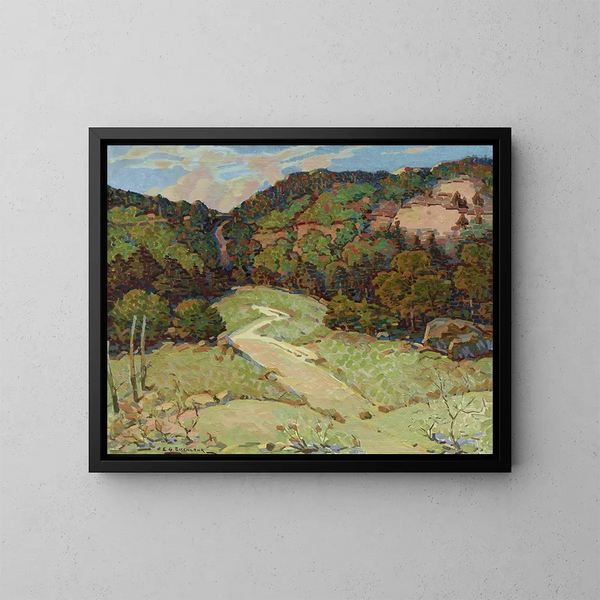 Sentier abandonné - Edward G. Eisenlohr — ingelijst kunstwerk aan de muur