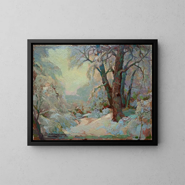 Landschap in de winter - Edward G. Eisenlohr — ingelijst kunstwerk aan de muur