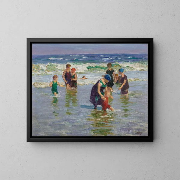 Baigneurs - Edward Henry Potthast — ingelijst kunstwerk aan de muur