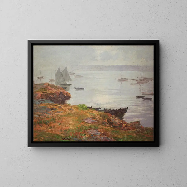 Landschap - Edward Henry Potthast — ingelijst kunstwerk aan de muur