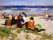 van het strand in Ogunquit, Maine - Edward Henry Potthast — weergave van het kunstwerk