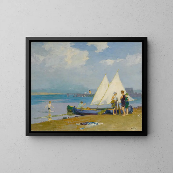 La Conférence - Edward Henry Potthast — ingelijst kunstwerk aan de muur