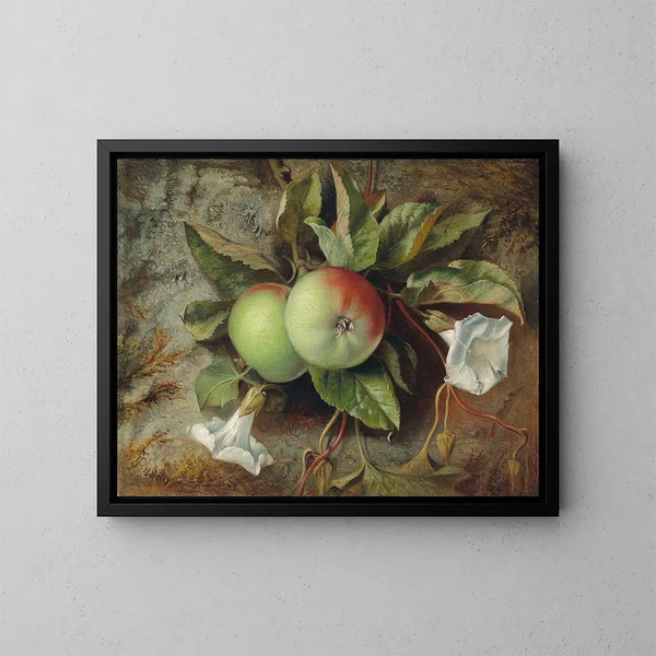 van Pommes d'automne et convolvulus - Edward John Poynter — ingelijst kunstwerk aan de muur