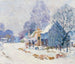 van de Ferme du comté de Brown en hiver - Edward K Williams — weergave van het kunstwerk