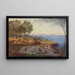 Corfu Painting from Ascension 2 - Edward Lear — framed artwork on a wall