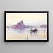 Santa Maria della Salute vanaf de Bacino, Venetië - Edward Lear — ingelijst kunstwerk aan de muur