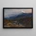 View of Mount Athos, Greece - Edward Lear — framed artwork on a wall