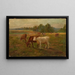 Koeien - Edward Mitchell Bannister — ingelijst kunstwerk aan de muur