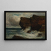 Kliffen aan de oceaan - Edward Mitchell Bannister — ingelijst kunstwerk aan de muur