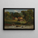 van Newport rotslandschap - Edward Mitchell Bannister — ingelijst kunstwerk aan de muur
