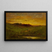 Zonsondergang - Edward Mitchell Bannister — ingelijst kunstwerk aan de muur
