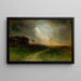 Landschap Zonder Titel Man te Paard - Edward Mitchell Bannister — ingelijst kunstwerk aan de muur