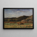 Landschap zonder titel met grazende koeien op de heuvels - Edward Mitchell Bannister — ingelijst kunstwerk aan de muur