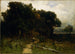 Landschap zonder titel houtvester op de weg - Edward Mitchell Bannister — weergave van het kunstwerk