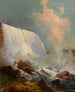 Watervallen van Niagara - Edward Moran — weergave van het kunstwerk