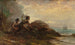 Aasgier - Edward Moran — weergave van het kunstwerk