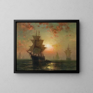 Edward Moran - Ships at Night.webp