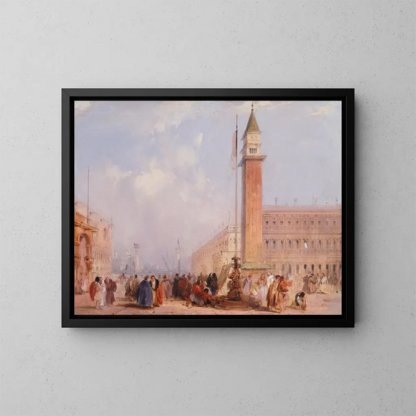 La Piazzetta de Venise - Edward Pritchett — ingelijst kunstwerk aan de muur