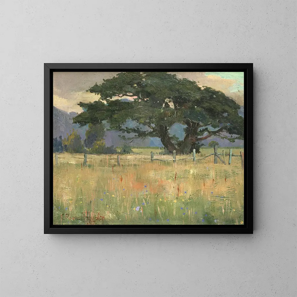 Landschapschilderij - Edward Reginald Frampton — ingelijst kunstwerk aan de muur