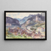 Vue de la Ville de Feldkirch dans le Vorarlberg - Edward Theodore Compton — ingelijst kunstwerk aan de muur