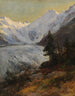 van de gletsjer van Morteratsch - Edward Theodore Compton — weergave van het kunstwerk