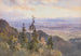 À la Benediktenwand, uitzicht op Schlehdorf en de Kochelsee - Edward Theodore Compton — weergave van het kunstwerk