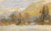 Landschap in de herfst, studie - Edward Theodore Compton — weergave van het kunstwerk