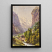 Lauterbrunnen Zwitserland - Edward Theodore Compton — ingelijst kunstwerk aan de muur
