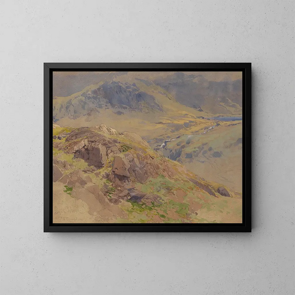 Llyn Idwal, Noord-Wales - Edward Theodore Compton — ingelijst kunstwerk aan de muur