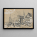 Oberwesel - Edward Theodore Compton — ingelijst kunstwerk aan de muur