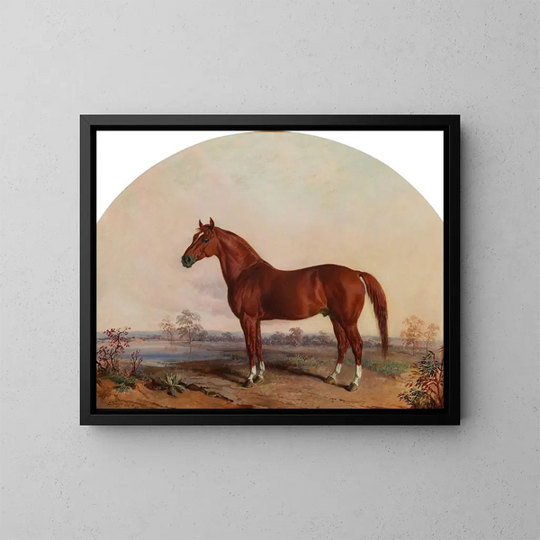 Dans van oorlog in een landschap - Edward Troye — ingelijst kunstwerk aan de muur