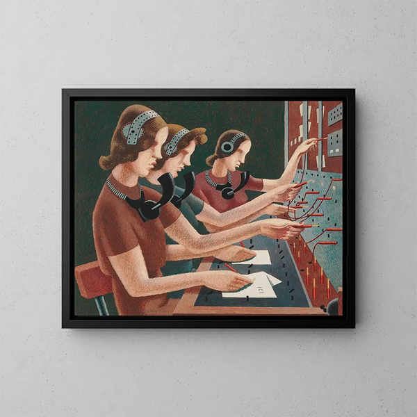 Nummer alstublieft - Edward Wadsworth — ingelijst kunstwerk aan de muur
