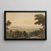 Montréal vanaf de berg en uitzicht op de rivier de Saint-Laurent - Edward Walsh — ingelijst kunstwerk aan de muur