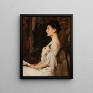 Edward Wilbur Dean Hamilton - Portrait of Edith Wayne Seated Lady in Profile.webp