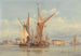 van het bombestendige schilderij nabij Gillingham aan de Medway - Edward William Cooke — weergave van het kunstwerk