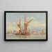 van het bombestendige schilderij nabij Gillingham aan de Medway - Edward William Cooke — ingelijst kunstwerk aan de muur