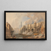 Oud en nieuw Londenbrug - Edward William Cooke — ingelijst kunstwerk aan de muur