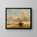 op het strand in Scheveningen, Nederland - Edward William Cooke — ingelijst kunstwerk aan de muur