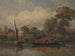 Tegenover mijn huis in Barnes - Edward William Cooke — weergave van het kunstwerk